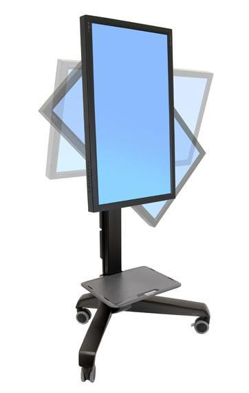 Ergotron Neo-Flex Mobile MediaCenter UHD Carrello multimediale Nero Pannello piatto - 2