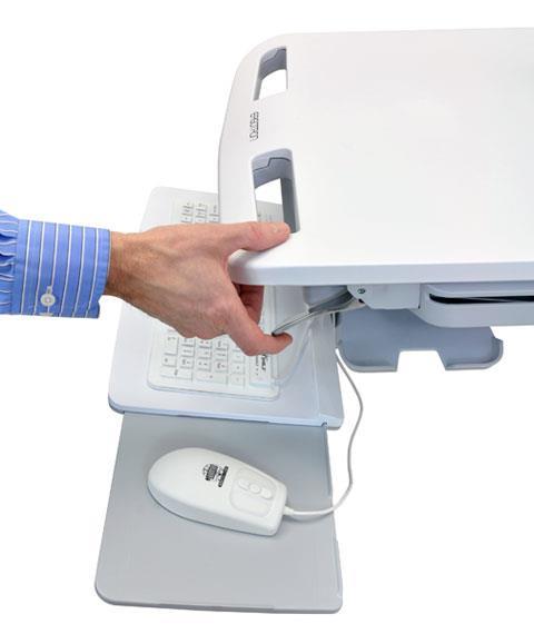 Ergotron StyleView Carrello multimediale Alluminio, Grigio, Bianco Pannello piatto - 2
