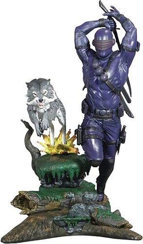 G.i. Joe Gallery Pvc Statua Snake Eyes Animated Dcd 40th Anniversary Previews Esclusiva 25 Cm Diamond Select