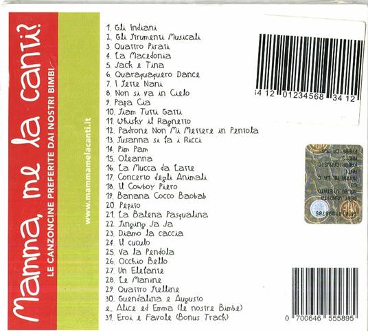 Mamma Me La Canti - CD Audio - 2
