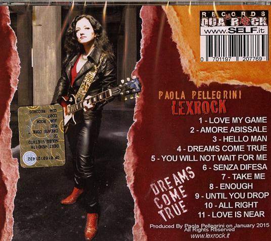 Dreams Come True - CD Audio di Paola Pellegrini Lexrock - 2