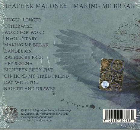 Making Me Break - CD Audio di Heather Maloney - 2
