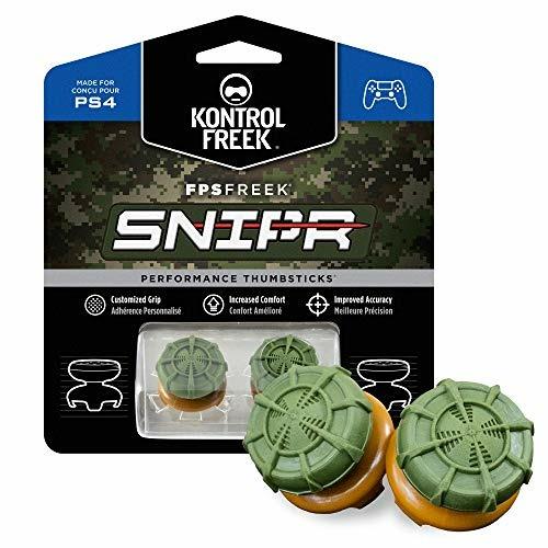 KontrolFreek FPS Freek® SNIPR per PlayStation 4 (PS4) e PlayStation 5 (PS5)  2 Performance Thumbsticks  2 Alti Convessi  Verde
