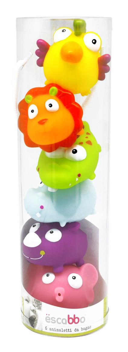 Set Animaletti Della Giungla in Tubo Trasparente. Escabbo (Ez1400/6)