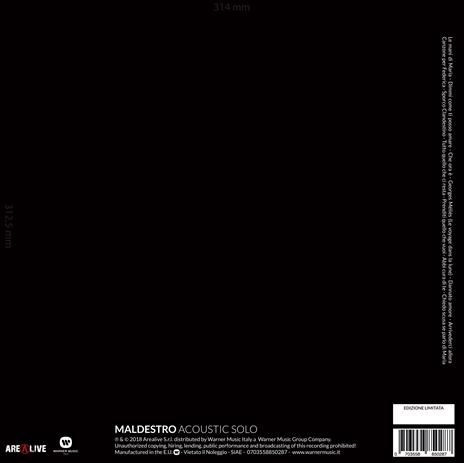 Acoustic Solo Live - Vinile LP di Maldestro - 2