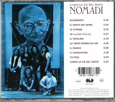Lungo le vie del vento - CD Audio di I Nomadi - 2