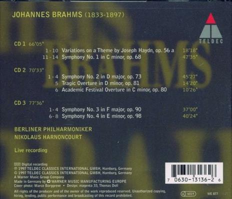 Sinfonie Complete - CD Audio di Johannes Brahms - 2