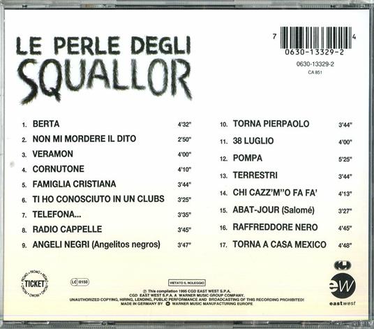Le perle degli Squallor - CD Audio di Squallor - 2