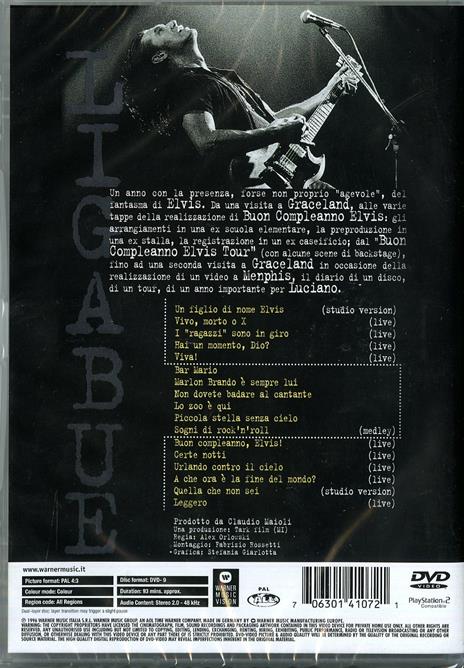 Ligabue. Un anno con Elvis (DVD) - DVD di Ligabue - 2