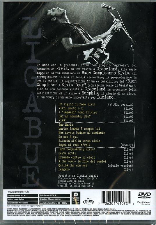 Ligabue. Un anno con Elvis (DVD) - DVD di Ligabue - 2