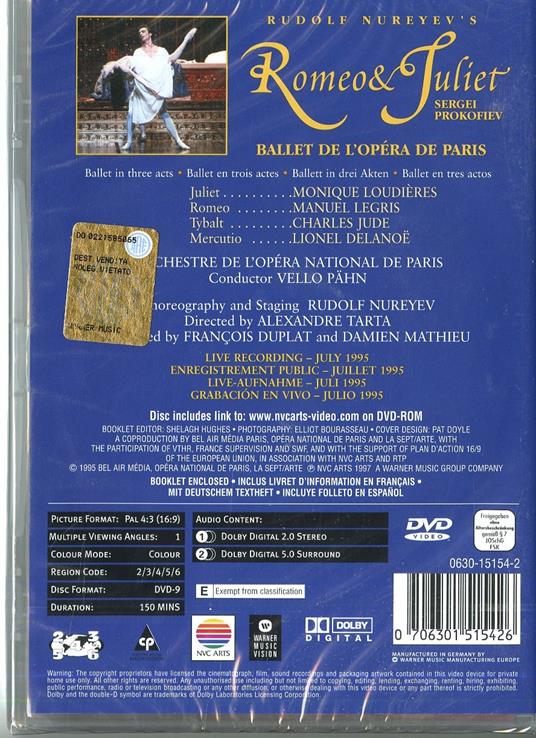 Sergei Prokofiev. Giulietta e Romeo (DVD) - DVD di Sergei Prokofiev - 2