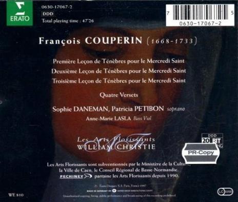 Leçons de ténèbres - CD Audio di François Couperin,William Christie,Les Arts Florissants - 2