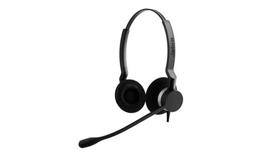 Jabra Biz 2300 Duo USB UC Auricolare Cablato A Padiglione Ufficio USB tipo A Nero