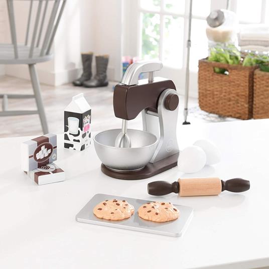 Kidkraft 63370 espresso - Set Impastatrice con Accessori, in Legno, per Bambini, Marrone (Espresso) - 4