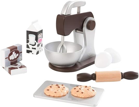 Kidkraft 63370 espresso - Set Impastatrice con Accessori, in Legno, per Bambini, Marrone (Espresso) - 5