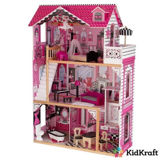 Kidkraft Casa Delle Bambole Amélia in Legno + 14 Pezzi