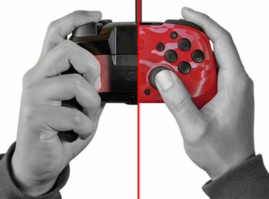 PDP Faceoff Deluxe+ Audio Mimetico, Rosso USB Gamepad Analogico/Digitale Nintendo Switch - 4