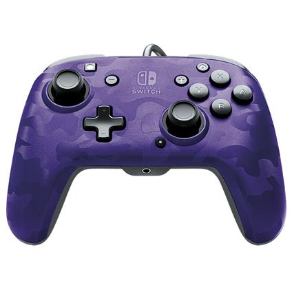 PDP Faceoff Deluxe+ Audio Nero, Porpora USB Gamepad Analogico/Digitale Nintendo Switch