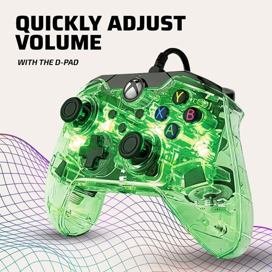 PDP Controller Luminoso Afterglow con Cavo Xbox Series X S, Multicolore - 3