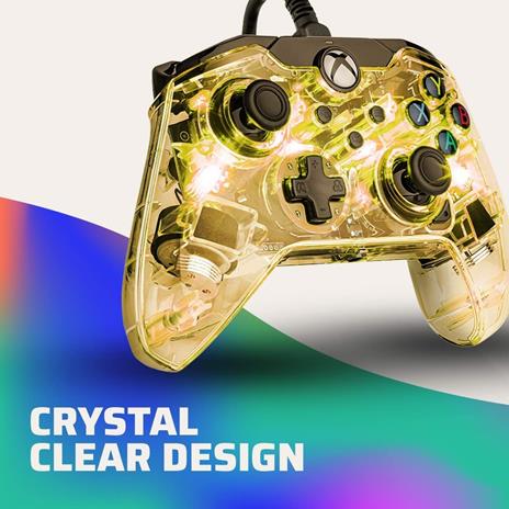 PDP Controller Luminoso Afterglow con Cavo Xbox Series X S, Multicolore - 4