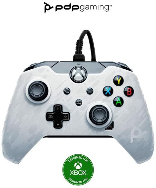 PDP Controller con Cavo Xbox Series X│S, Bianco (Ghost White)
