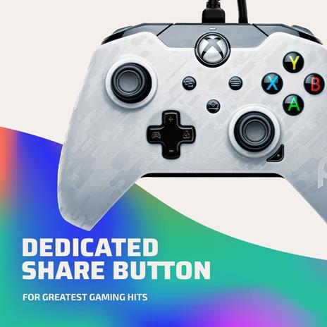 PDP Controller con Cavo Xbox Series X│S, Bianco (Ghost White) - 4
