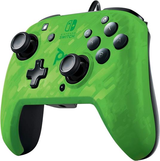 Pdp Controller Wired Faceoff Deluxe+ Audio Verde Per Nintendo Switch - 2