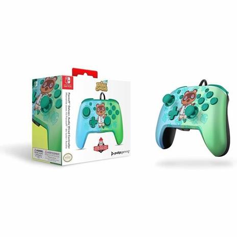 Controller cablato - PDP - Faceoff Deluxe - Animal Crossing: Tom Nook - Switch - 4