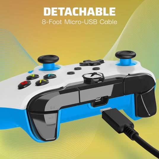 PDP 049-012-WB periferica di gioco Blu, Bianco USB Gamepad Analogico/Digitale PC, Xbox, Xbox One X, Xbox Series S, Xbox Series X - 6