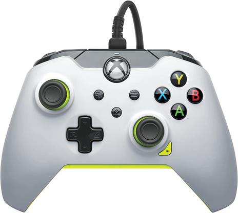 PDP 049-012-WY periferica di gioco Bianco, Giallo USB Gamepad Analogico/Digitale PC, Xbox, Xbox One X, Xbox Series S, Xbox Series X