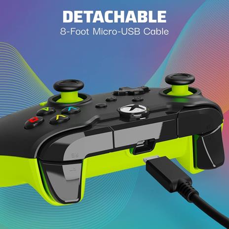 PDP 049-012-GY periferica di gioco Nero, Giallo USB Gamepad Analogico/Digitale PC, Xbox, Xbox One X, Xbox Series S, Xbox Series X - 6