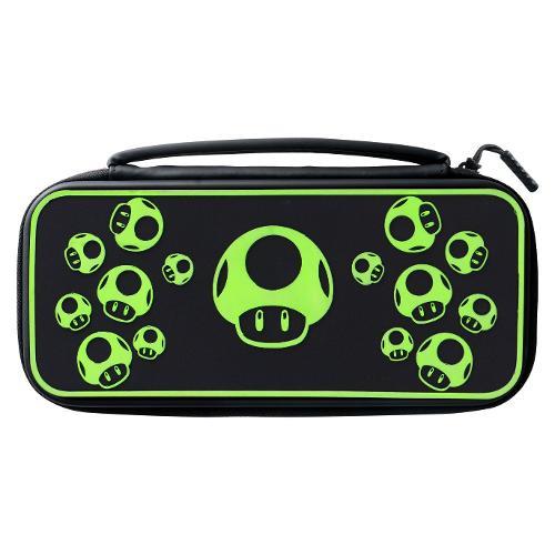 Custodia videogioco SWITCH Travel Case Plus 1 Up Glow in The Dark Black e Green 500 224 1UP