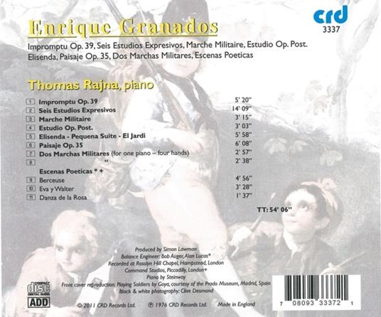 Impromptu op.39 - CD Audio di Enrique Granados - 2