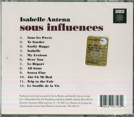 Sous Influences - CD Audio di Isabelle Antena - 2
