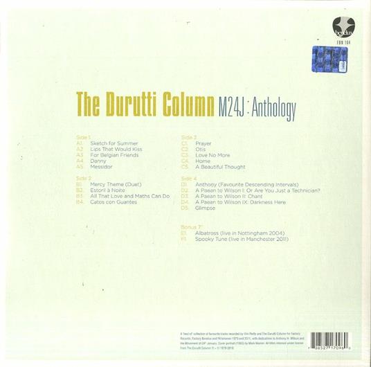 M24J Anthology - Vinile LP di Durutti Column - 2