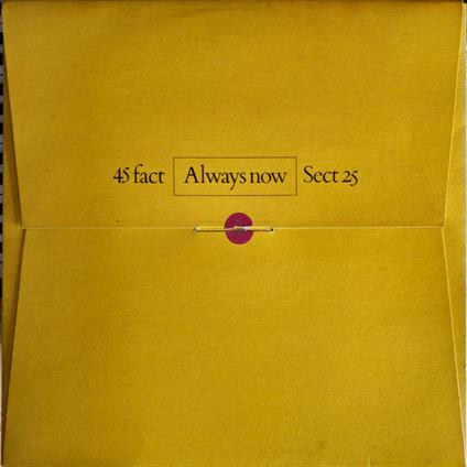 Always Now - CD Audio di Section 25
