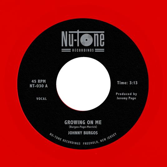 Growing On Me-Ready (Translucent Red Vinyl) - Vinile LP di Johnny Burgos