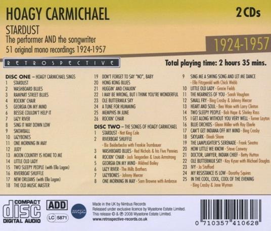 Stardust - CD Audio di Hoagy Carmichael - 2
