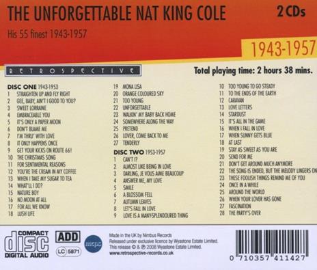 Unforgettable - CD Audio di Nat King Cole - 2
