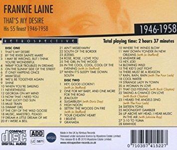 That's My Desire. His 55 Finest - CD Audio di Frankie Laine - 2