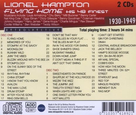 Flying Home - CD Audio di Lionel Hampton - 2