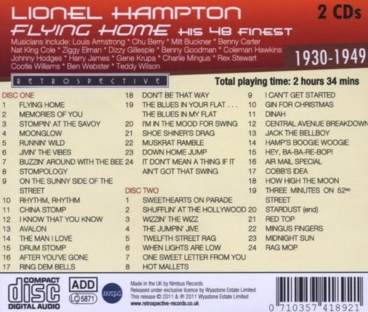Flying Home - CD Audio di Lionel Hampton - 2