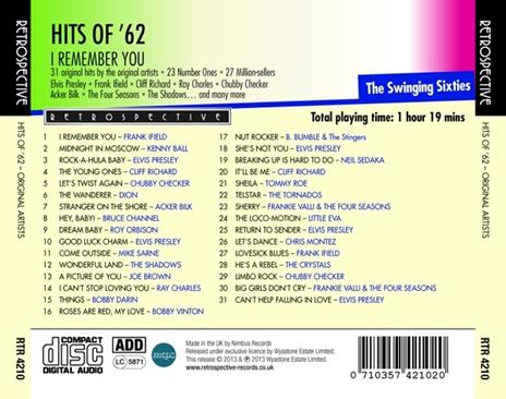 I Remember You.hits of - CD Audio - 2