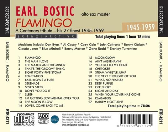 Earl Bostic Plays - CD Audio di Earl Bostic - 2