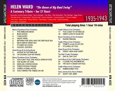 Queen of the Big Band Swing - CD Audio di Helen Ward - 2