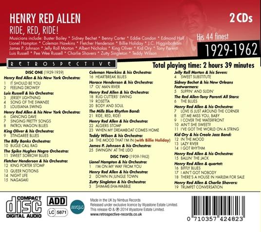 Ride, Ride, Ride! - CD Audio di Henry Red Allen - 2