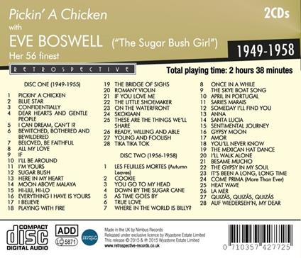Pickin' a Chicken - CD Audio di Eve Boswell