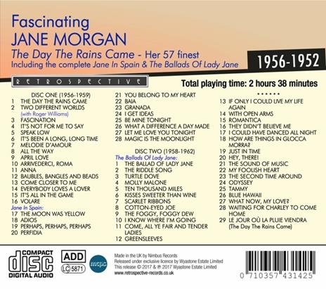 Day the Rain Came - CD Audio di Jane Morgan - 2