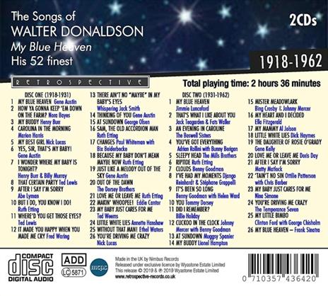 My Blue Heaven - CD Audio di Walter Donaldson - 2