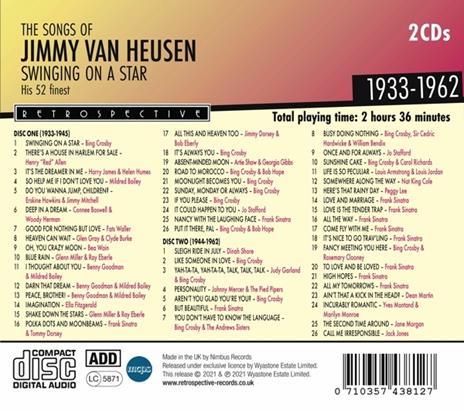 Songs Of Jimmy Van Heusen - CD Audio di Jimmy Van Heusen - 2